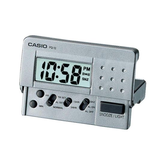Casio Pq75-7df Reloj despertador de mesa con termómetro digital multifunción