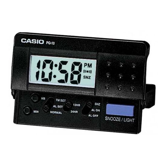 Reloj despertador Casio Quartz DQ-560.  Reloj despertador, Reloj, Relojes  despertadores